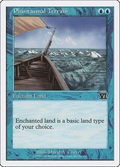 Phantasmal Terrain Classic Sixth Edition Magic card