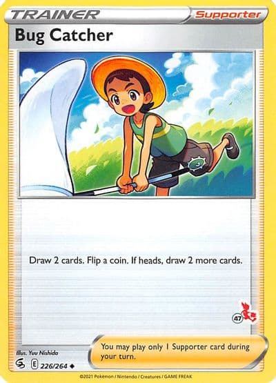 Bug Catcher 226 264 47 Cinderace Stamped Battle Academy 2022 Pokemon card
