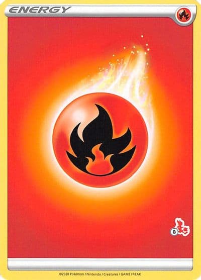 Fire Energy (#8 Cinderace Stamped) Battle Academy 2022 Pokemon card