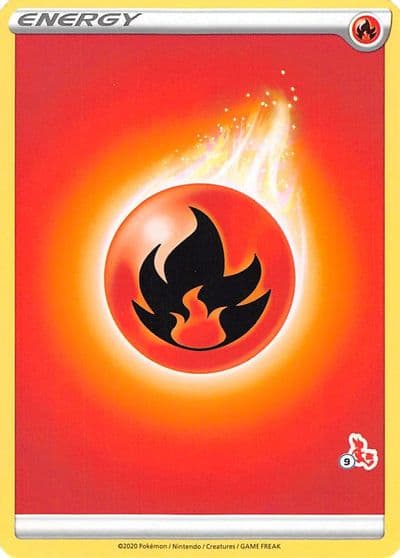 Fire Energy (#9 Cinderace Stamped) Battle Academy 2022 Pokemon card