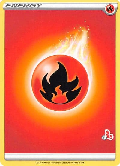 Fire Energy (#11 Cinderace Stamped) Battle Academy 2022 Pokemon card