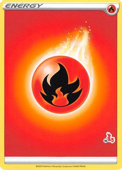 Fire Energy (#16 Cinderace Stamped) Battle Academy 2022 Pokemon card