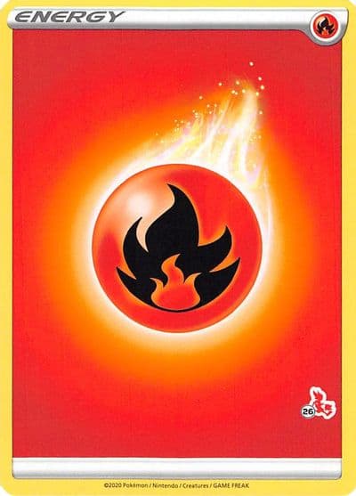 Fire Energy (#26 Cinderace Stamped) Battle Academy 2022 Pokemon card
