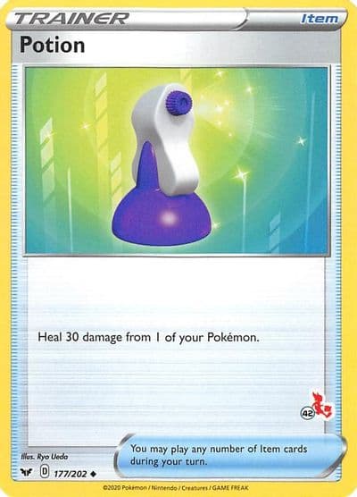 Potion (#42 Cinderace Stamped) Battle Academy 2022 Pokemon card