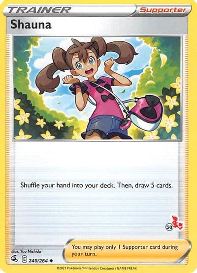 Shauna (#50 Cinderace Stamped) Battle Academy 2022 Pokemon card