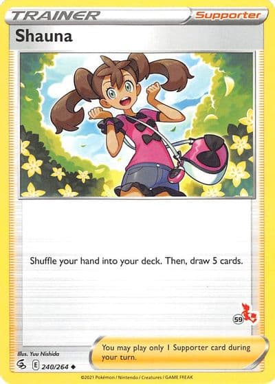 Shauna (#59 Cinderace Stamped) Battle Academy 2022 Pokemon card