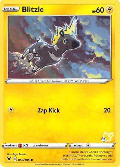 Blitzle (#15 Pikachu Stamped) Battle Academy 2022 Pokemon card