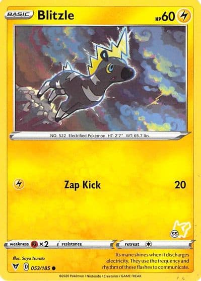Blitzle (#55 Pikachu Stamped) Battle Academy 2022 Pokemon card