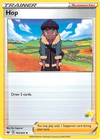Hop (#42 Pikachu Stamped) Battle Academy 2022 Pokemon card