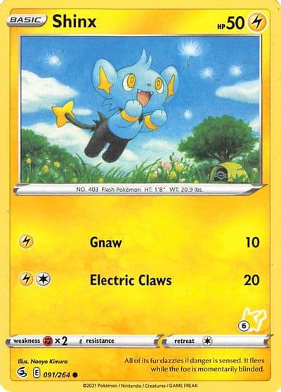 Shinx (#6 Pikachu Stamped) Battle Academy 2022 Pokemon card