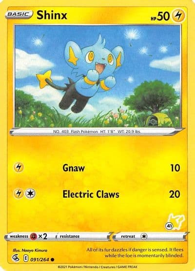 Shinx (#41 Pikachu Stamped) Battle Academy 2022 Pokemon card