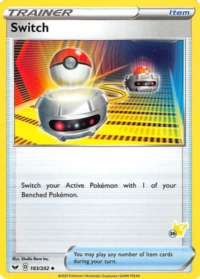 Switch (#36 Pikachu Stamped) Battle Academy 2022 Pokemon card