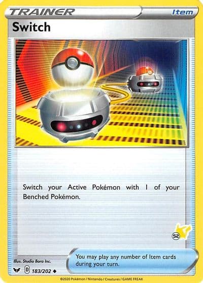 Switch (#52 Pikachu Stamped) Battle Academy 2022 Pokemon card