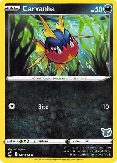 Carvanha (Eevee Stamped) Battle Academy 2022 Pokemon card