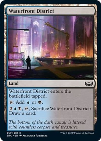 Waterfront District Streets of New Capenna Magic card
