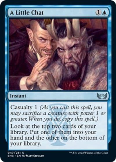 A Little Chat Streets of New Capenna Magic card