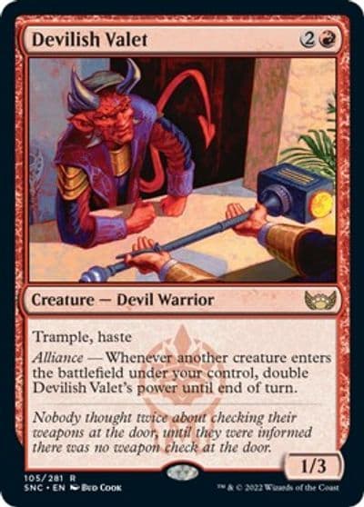 Devilish Valet Streets of New Capenna Magic card
