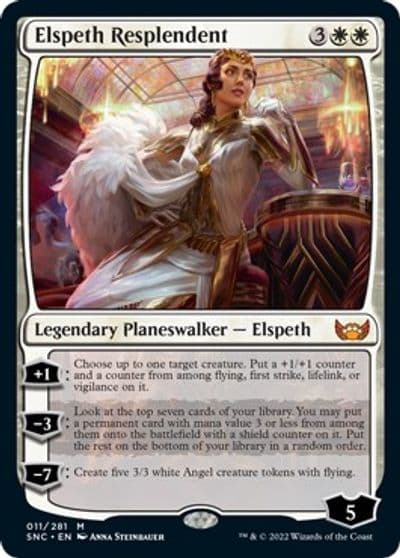 Elspeth Resplendent Streets of New Capenna Magic card