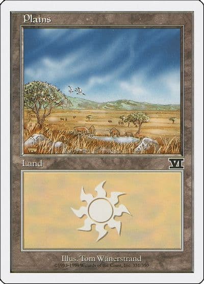 Plains 331 Classic Sixth Edition Magic card
