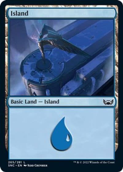 Island 265 Streets of New Capenna Magic card