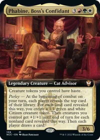 Phabine Bosss Confidant Extended Art Commander: Streets of New Capenna Magic card