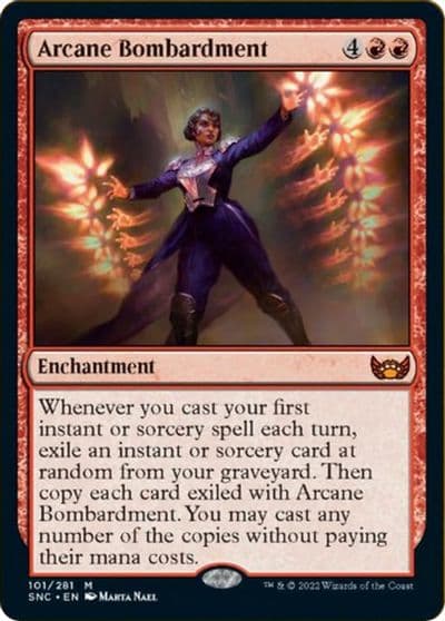 Arcane Bombardment Streets of New Capenna Magic card