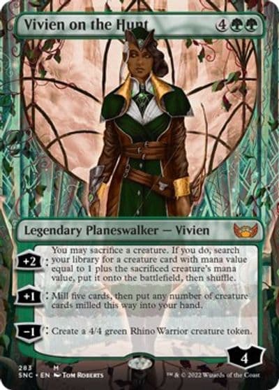 Vivien on the Hunt Borderless Streets of New Capenna Magic card