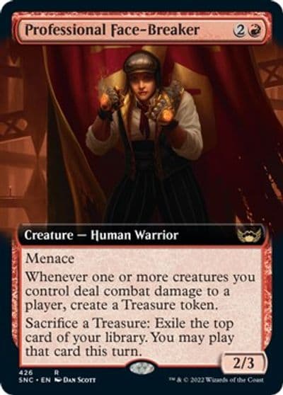 Professional Face Breaker Extended Art Streets of New Capenna Magic card