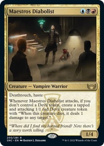 Maestros Diabolist Streets of New Capenna Magic card