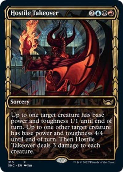 Hostile Takeover Showcase Streets of New Capenna Magic card