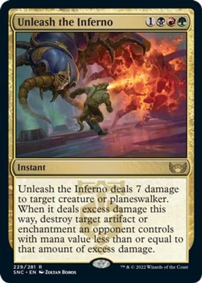 Unleash the Inferno Streets of New Capenna Magic card