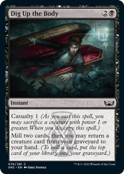 Dig Up the Body Streets of New Capenna Magic card