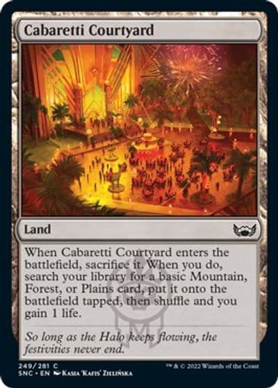 Cabaretti Courtyard Streets of New Capenna Magic card