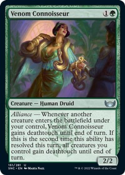Venom Connoisseur Streets of New Capenna Magic card