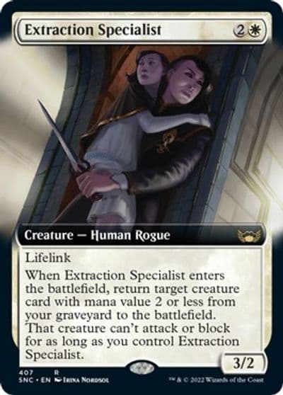 Extraction Specialist Extended Art Streets of New Capenna Magic card