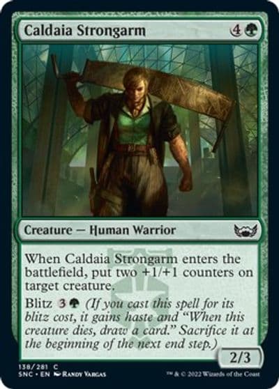 Caldaia Strongarm Streets of New Capenna Magic card