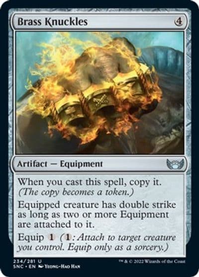 Brass Knuckles Streets of New Capenna Magic card