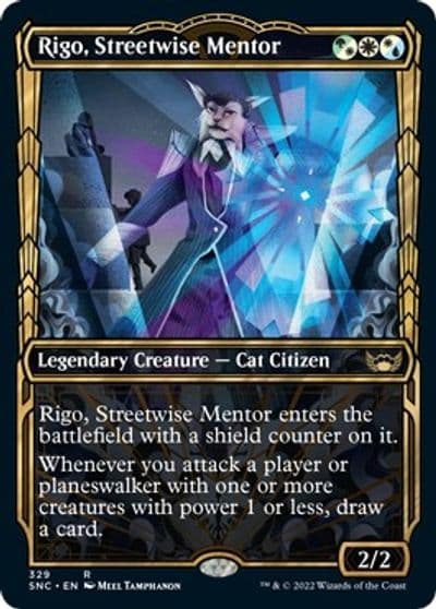 Rigo Streetwise Mentor Showcase Streets of New Capenna Magic card