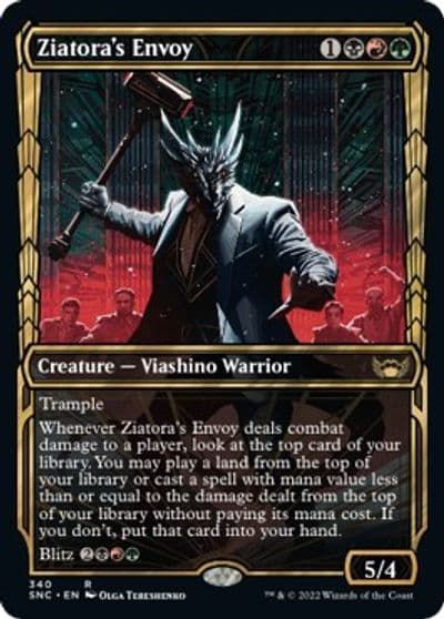 Ziatoras Envoy Showcase Streets of New Capenna Magic card