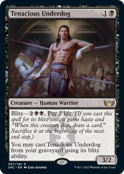 Tenacious Underdog Streets of New Capenna Magic card