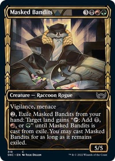 Masked Bandits Showcase Streets of New Capenna Magic card