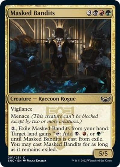 Masked Bandits Streets of New Capenna Magic card