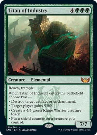 Titan of Industry Streets of New Capenna Magic card