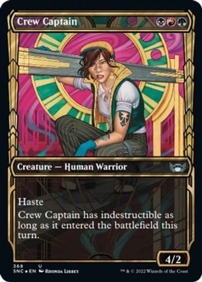 Crew Captain Gilded Foil Streets of New Capenna Magic card