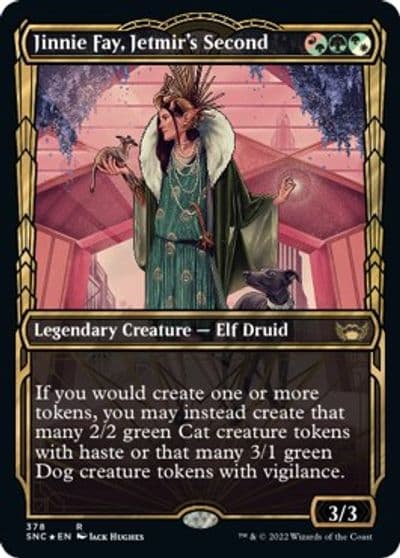 Jinnie Fay Jetmirs Second Gilded Foil Streets of New Capenna Magic card
