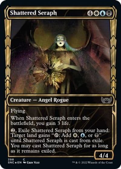 Shattered Seraph Gilded Foil Streets of New Capenna Magic card