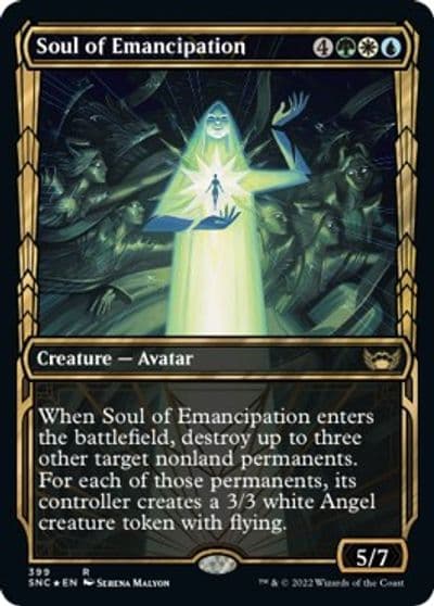 Soul of Emancipation Gilded Foil Streets of New Capenna Magic card