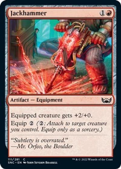 Jackhammer Streets of New Capenna Magic card
