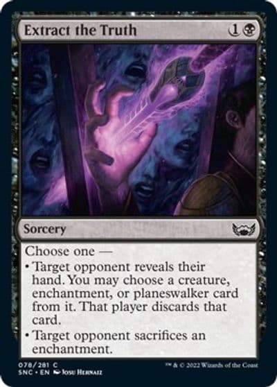 Extract the Truth Streets of New Capenna Magic card
