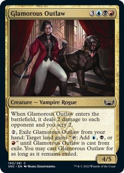 Glamorous Outlaw Streets of New Capenna Magic card